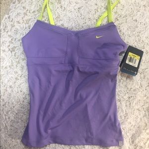 [Nike] workout tank dri fit purple small exercise run walk NWT